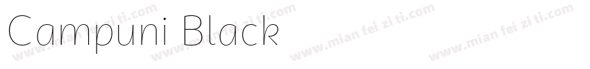 Campuni Black字体转换